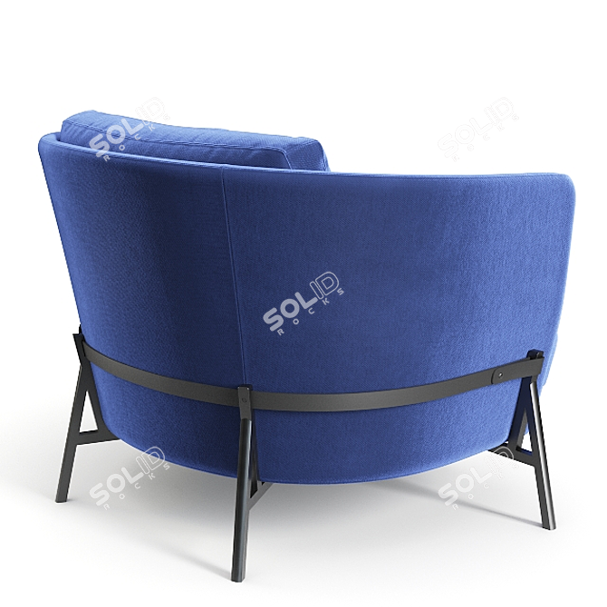 Elevated Comfort: Arflex CRADLE Chair 3D model image 2