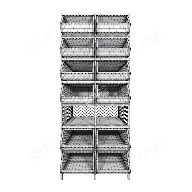 Industrial Storage Cabinet 3D model image 3