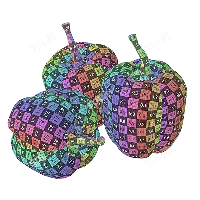 Premium Bell Peppers: Fresh and Flavorful 3D model image 3
