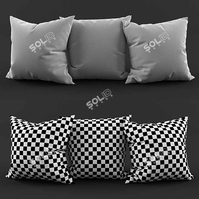 Decorative Pillows: Animals Collection (50x50cm) 
 Adorable Animal-Inspired Cushions! 3D model image 2