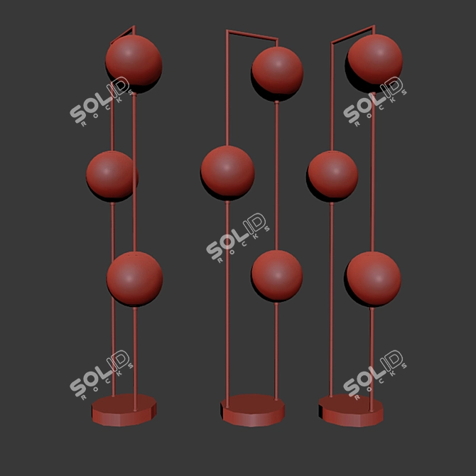 Cosmos Floor Lamp: Exceptional Lighting Design 3D model image 2