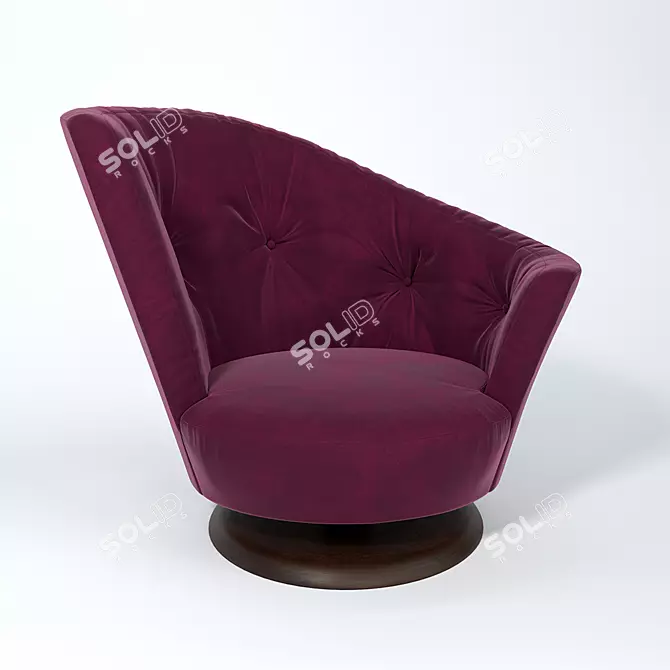 Elegant Arabella Armchair, Giorgetti 3D model image 1