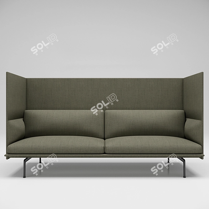 Refined Highback Seating 3D model image 2