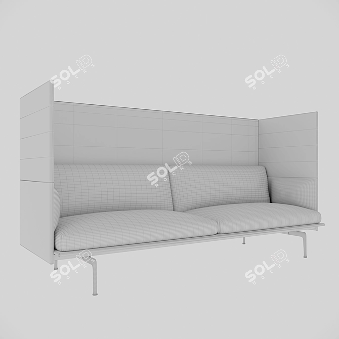 Refined Highback Seating 3D model image 3