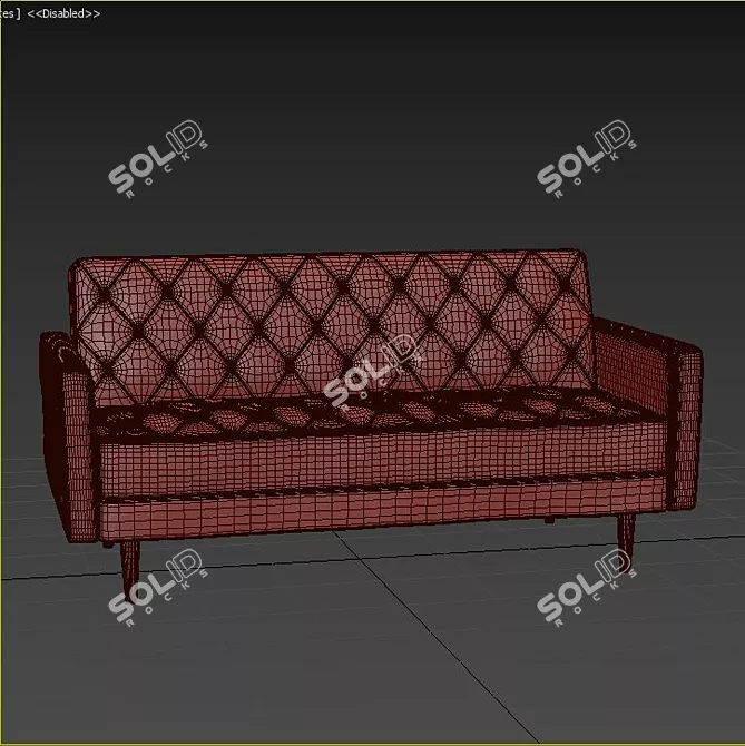 Cozy Modern Sofa 3D model image 3