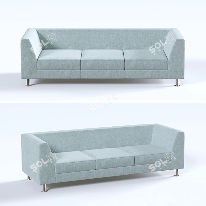 OM Evolution 3-Seat Sofa | Russian-Made 3D model image 1