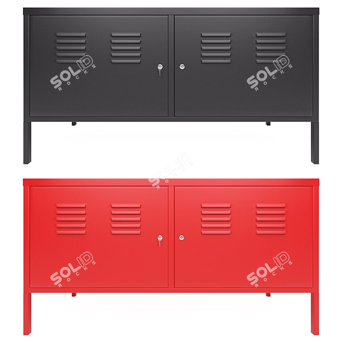 Modern Scandinavian PS Cabinet 3D model image 1