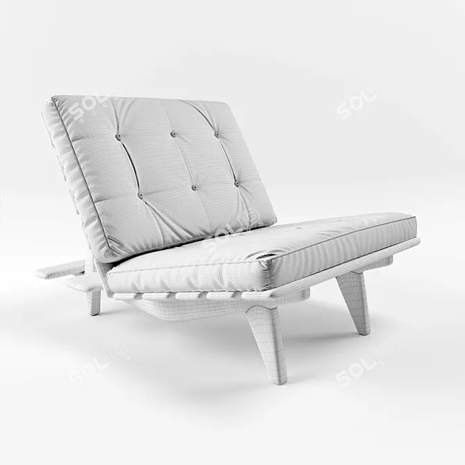 Modern Outdoor Chair: MAX 2018+ Compatibility 3D model image 3