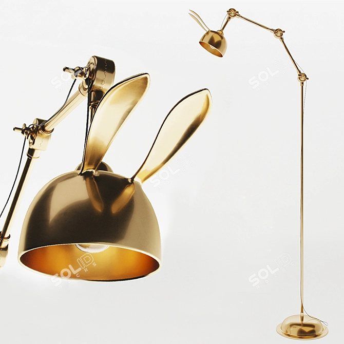 The Emily & Meritt Bunny Lamp 3D model image 1