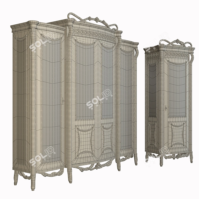 Rampoldi Opera Cabinet: Elegant Italian Showcase 3D model image 3