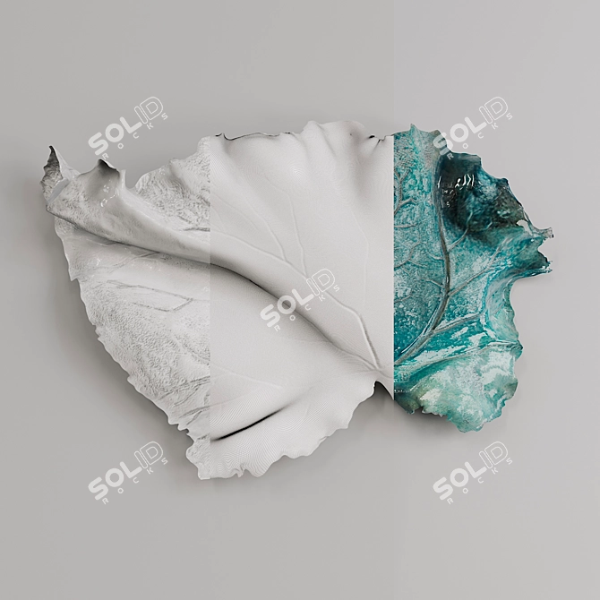 Elegant Ceramic Wall Art 3D model image 3