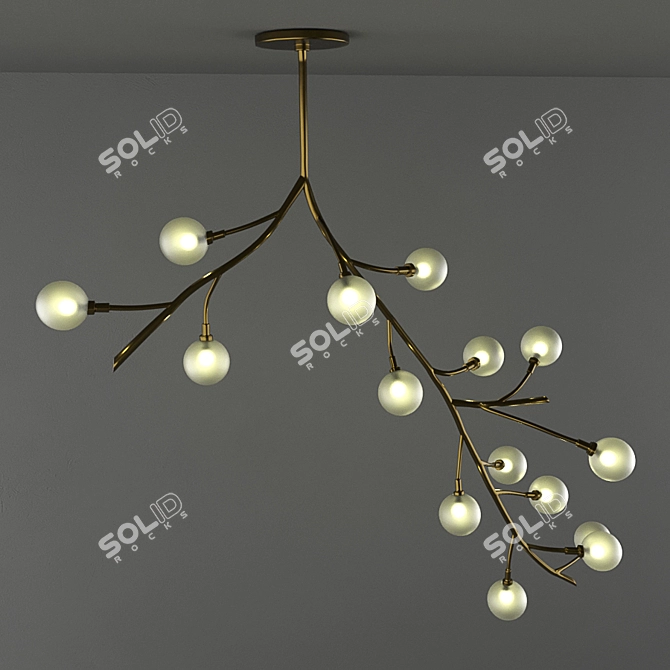 Elegant Illumination: Chandelier Dr Light 3D model image 1