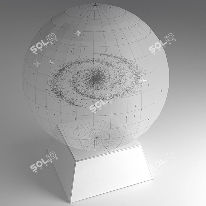 Celestial Glass Ball: The Milky Way 3D model image 3