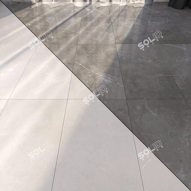 Luxury Marble Floor Set 3D model image 1