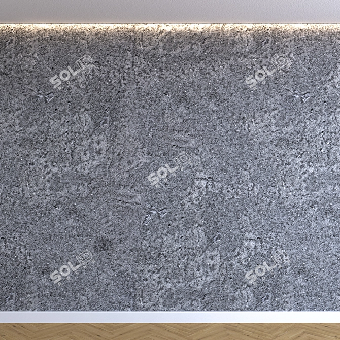 4K Texture Plaster Wall 3D model image 1