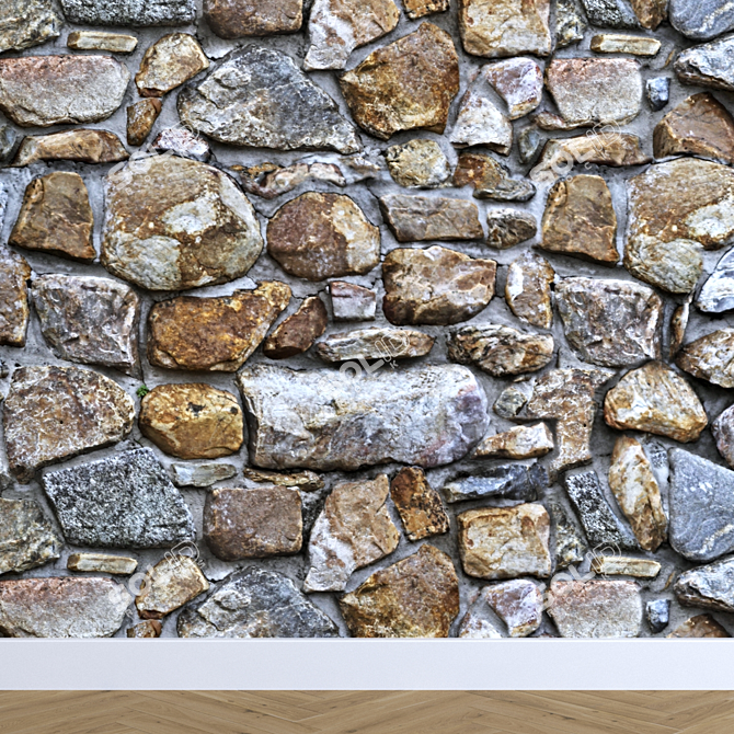 RockWall Material - 3D Texture Pack 3D model image 2