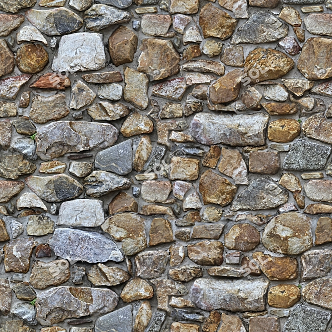 RockWall Material - 3D Texture Pack 3D model image 3