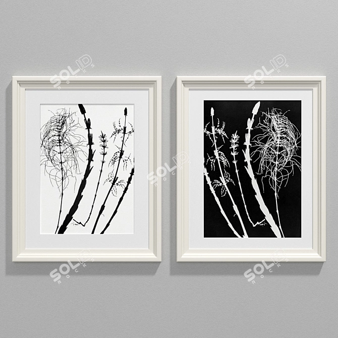 Contemporary Botanical Art: Set 63 3D model image 2