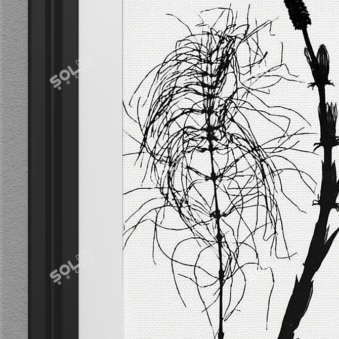 Contemporary Botanical Art: Set 63 3D model image 3