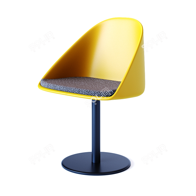 Modernistic Bar Chair 3D model image 1