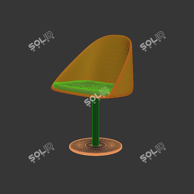 Modernistic Bar Chair 3D model image 3