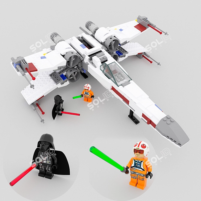 Starfighter: X-Wing Battle - LEGO Star Wars 3D model image 1