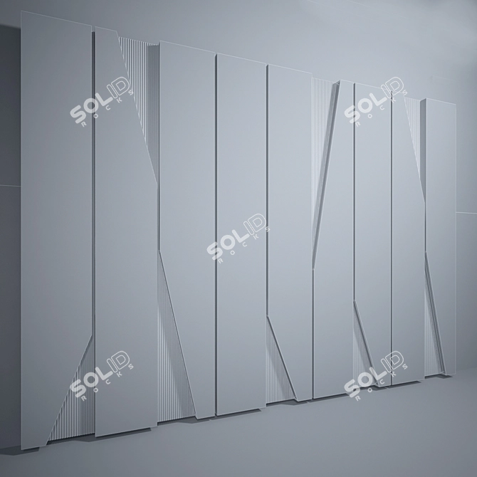 Elegant Marble Wall Décor 3D model image 3