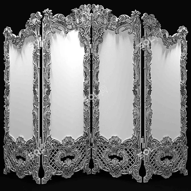 Elegant Modenese Gastone Screen 3D model image 3