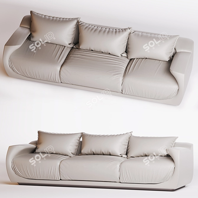 Elegant GIORGETTI Sofa: Ultimate Comfort & Style 3D model image 1