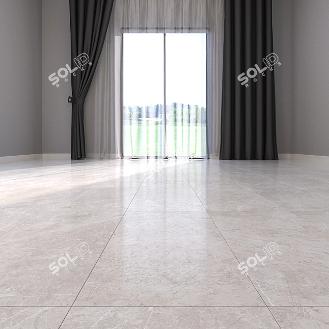 Luxury Marble Floor Tiles 3D model image 3