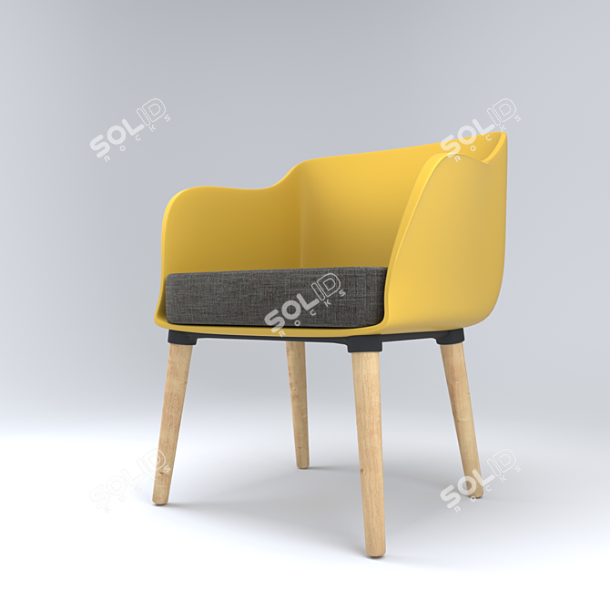 Cosmo Montreal Chair: Elegant and Comfortable 3D model image 1