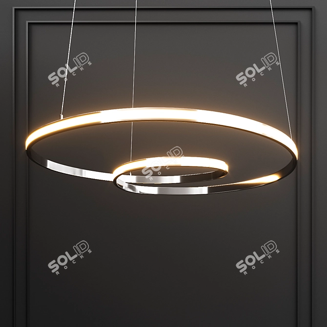 Elegant Viareggio Pendant Light 3D model image 1
