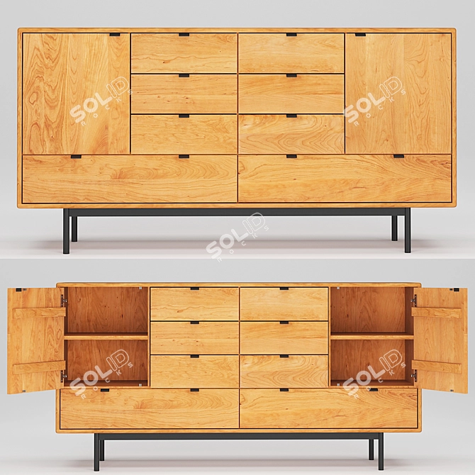 Hensley Storage Cabinets: 2013 V-Ray Rendered 3D Model 3D model image 1