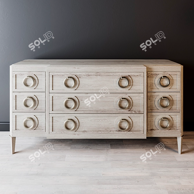 Bernhardt Domaine Blanc Chest of Drawers 3D model image 1