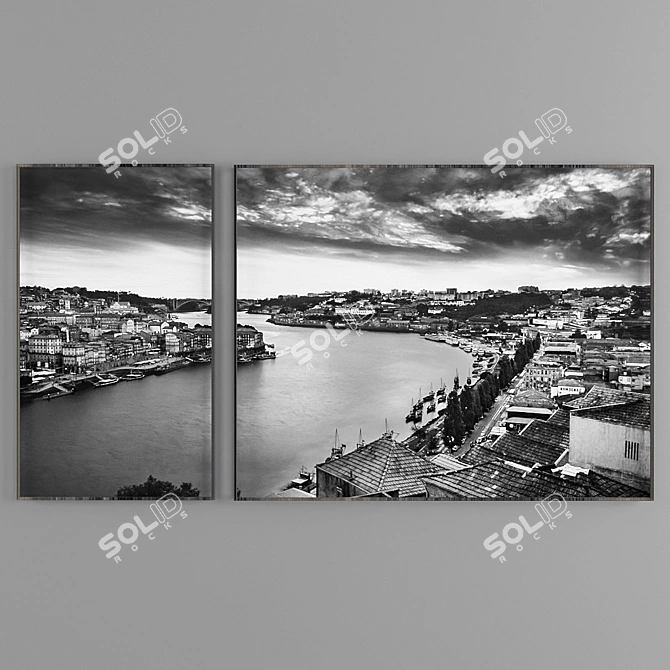Coastal Portugal: Modern Picture Set 3D model image 2