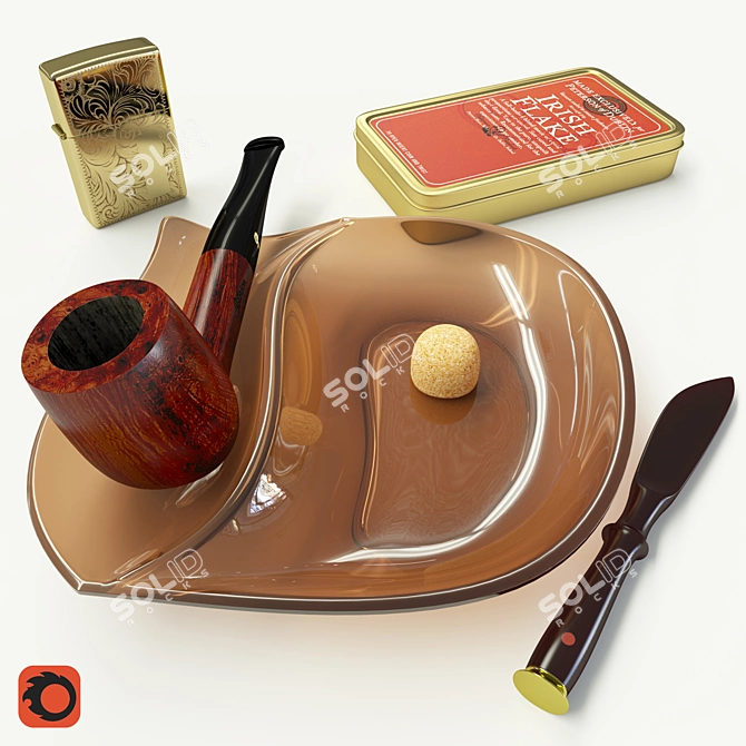 Peterson KENMARE Pipe Set: Classic Style & Accessories 3D model image 1