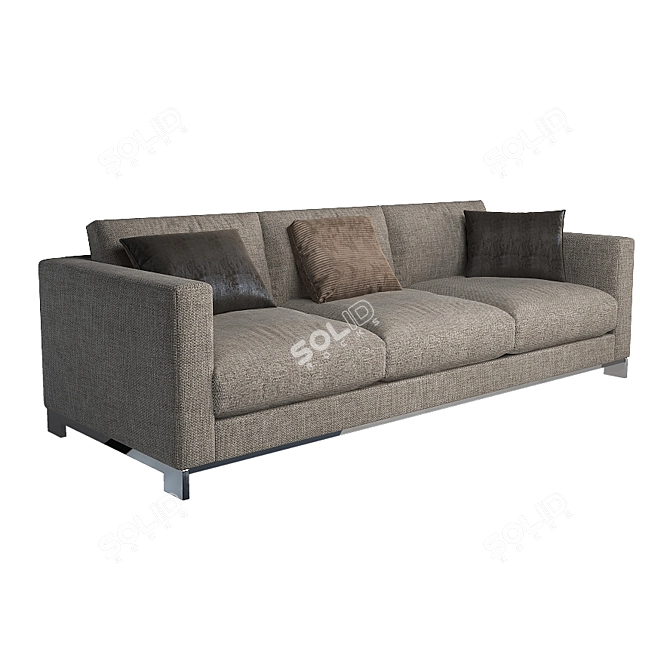 Elegant Reversi Sofa by Molteni 3D model image 1