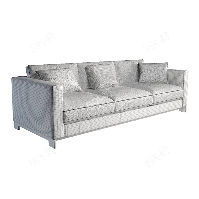 Elegant Reversi Sofa by Molteni 3D model image 2