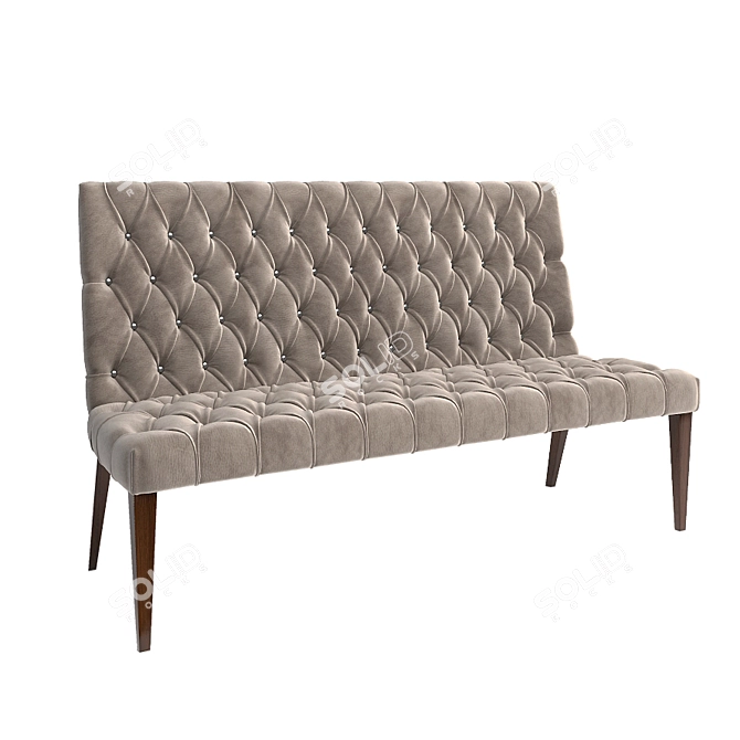 Elegant Vittoria Frigerio Damas Benches 3D model image 3