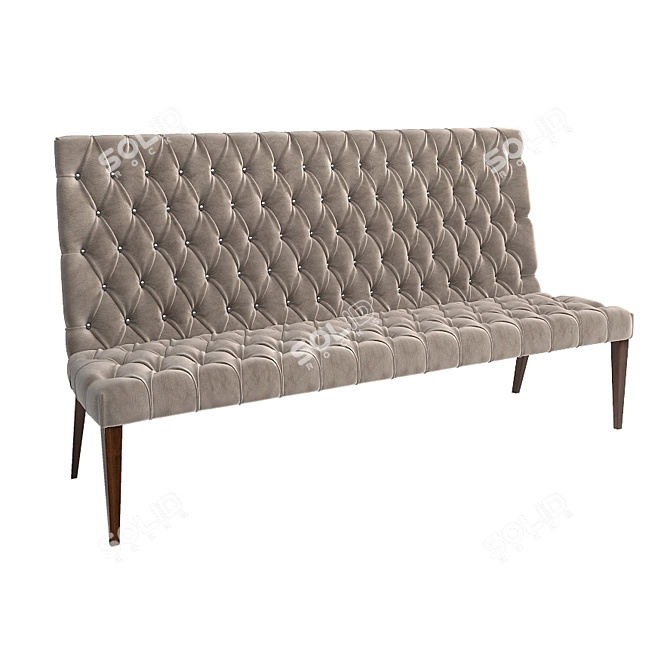 Elegant Damas Bench Collection 3D model image 2