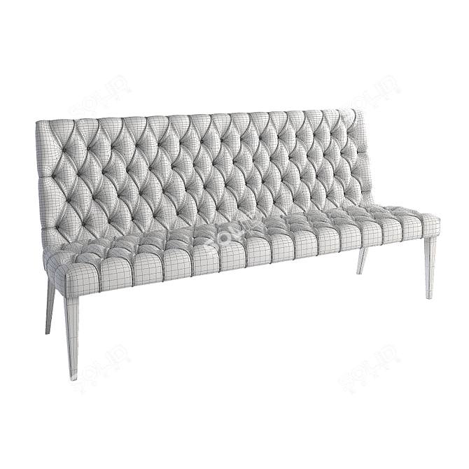 Elegant Damas Bench Collection 3D model image 3