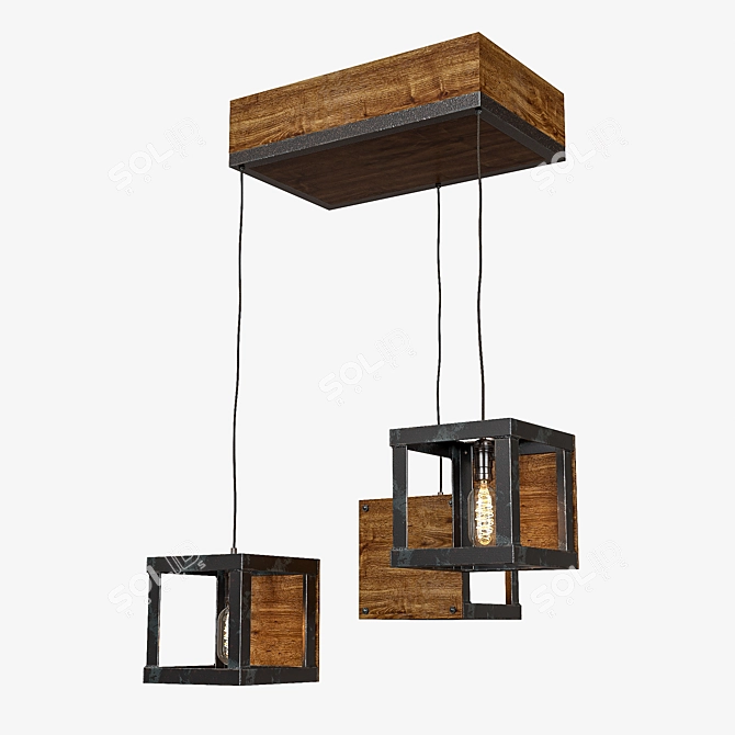 Cubic Glow: Illuminating Elegance 3D model image 2