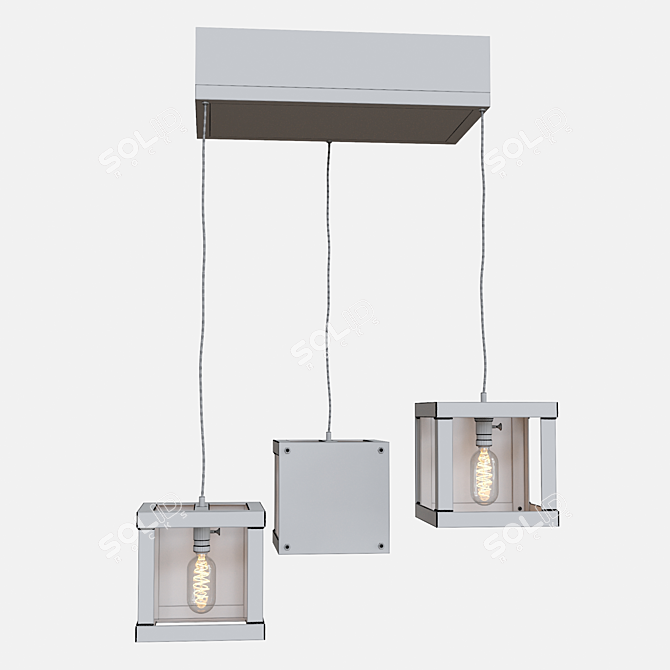 Cubic Glow: Illuminating Elegance 3D model image 3