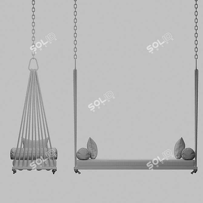 Outdoor Swing Chair - Convertible Vray and Corona Version 3D model image 3