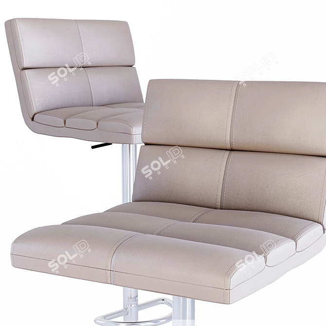 BCR 201 Bar Stool - Cappuccino 3D model image 2