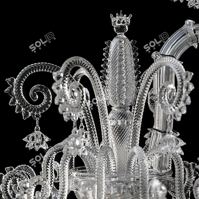 Venetian Elegance: Barovier & Toso "Venezia 1295 3D model image 2