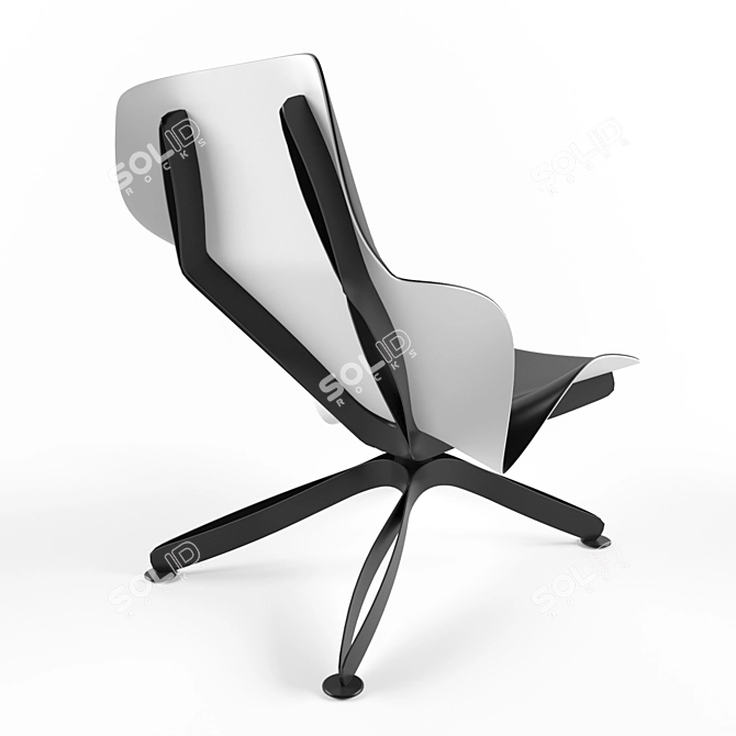 Minimalist Armchair Om 3D model image 2