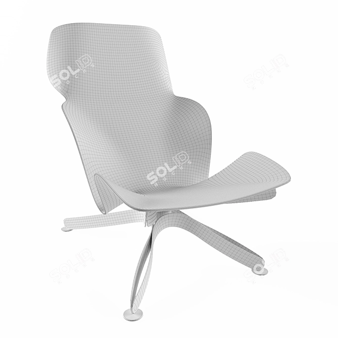 Minimalist Armchair Om 3D model image 3