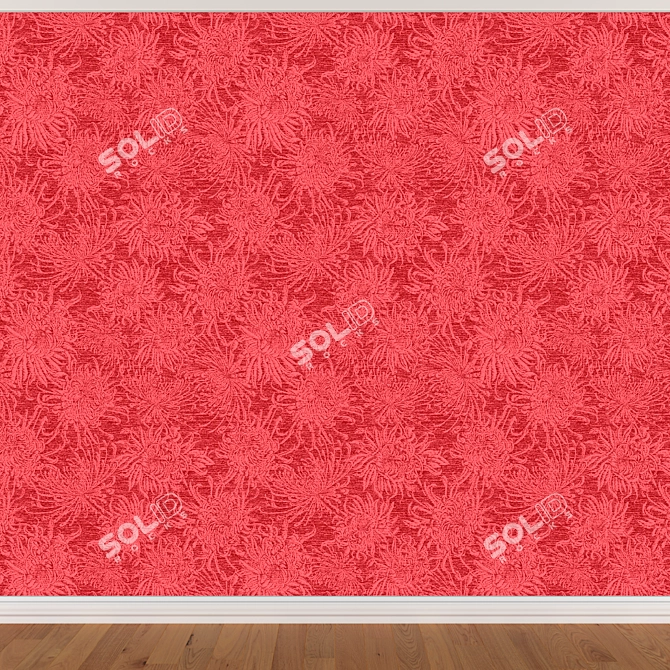 Seamless Wallpaper Set - 3 Colors 3D model image 3