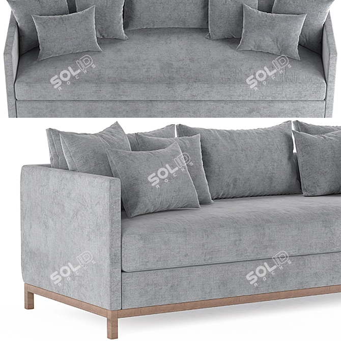 Studio McGee Sofa - Unwrap UVW, 3DMax Sav, Max/Obj, Textures 3D model image 2